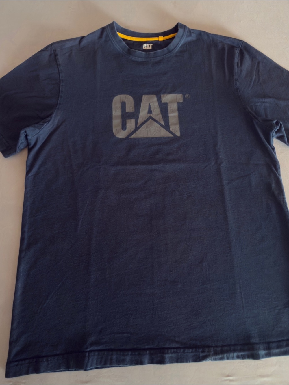 Caterpillar Navy Short Sleeve Logo Tee